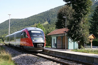 Gutensteinerbahn Haltestelle Miesenbach